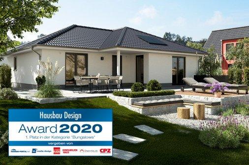 Hausbau Design Award für den Winkelbungalow 108 von Town & Country Haus