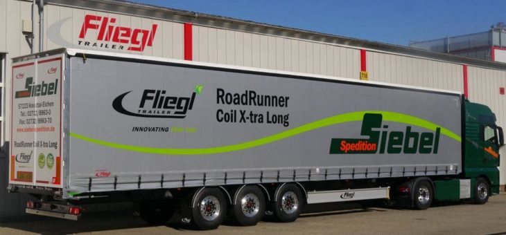 Neu im Fliegl-Portfolio: RoadRunner X-tra Long für den Coiltransport