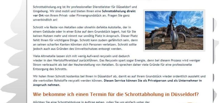 Altmetall loswerden leicht gemacht in Düsseldorf