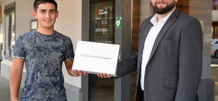 Einen Laptop gewonnen