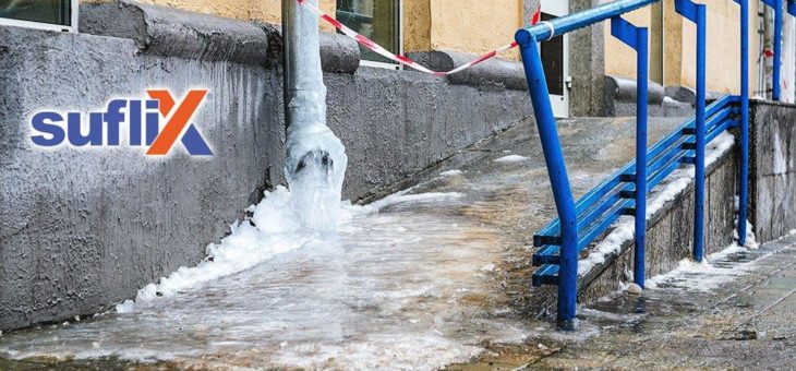 Schnee- und eisfreie Außenflächen mit Suflix® Frostschutz