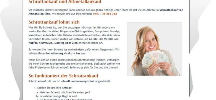 Trennen Sie sich von Ihrem Metallschrott mithilfe der Schrottabholung in Hagen…