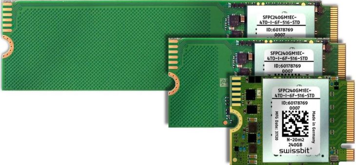 Swissbit bietet ultrakleine PCIe M.2 SSD für industrielle Anwendungen