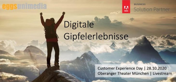 Adobe Customer Experience Day am 28. Oktober 2020 im Oberanger Theater München und im Livestream