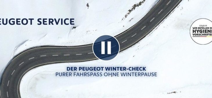PEUGEOT Winter-Check: Sicher unterwegs in der kalten Jahreszeit