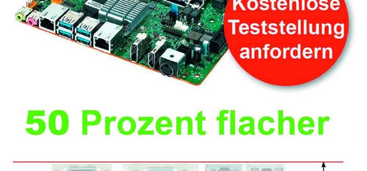50 Prozent flacher als Standard Boards!