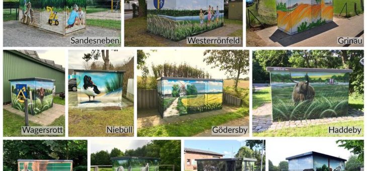 Schon 650 Ortsnetzstationen verschönert – Graffiti-Künstler arbeiten für HanseWerk-Tochter Schleswig-Holstein Netz