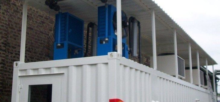Stahlcontainer für Wasser-Aufbereitungsanlagen in Industrie und Gewerbe