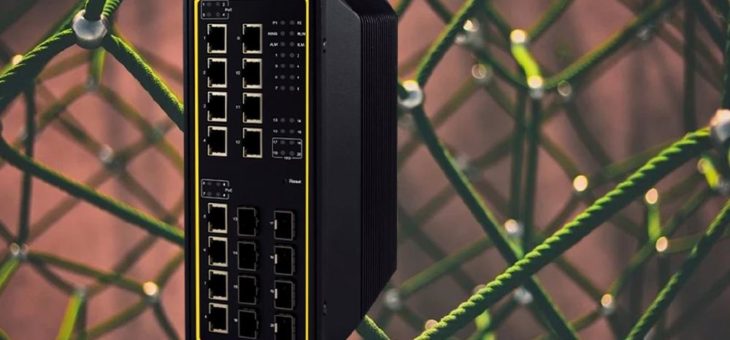 Industrial Ethernet Switch mit extrem hohem Datendurchsatz für komplexe Netzwerke