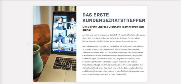 Craftnote gründet eigenen Kundenbeirat