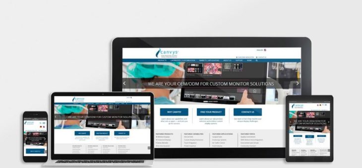 OEM/ODM-Monitorhersteller Canvys geht live  mit neuer Corporate-Webseite
