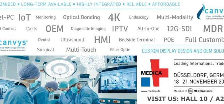 Canvys Comeback auf der MEDICA 2019 als feste Größe im Displaymarkt und der Medizintechnik