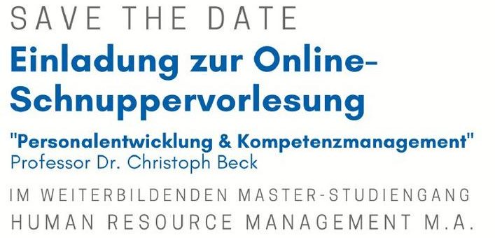 Fernstudium kennen lernen: Human Resource Management (M.A.)