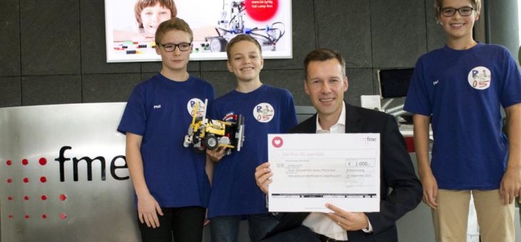 Weltklasse: Mit finanzieller Unterstützung der fme AG geht es für Team »RoboAPP05« zum Weltfinale der World Robot Olympiad nach Costa Rica