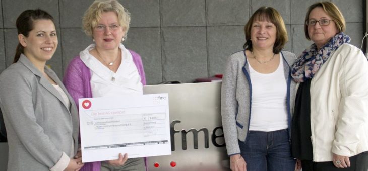 Die fme AG unterstützt das Mütterzentrum Braunschweig mit 1.200 €