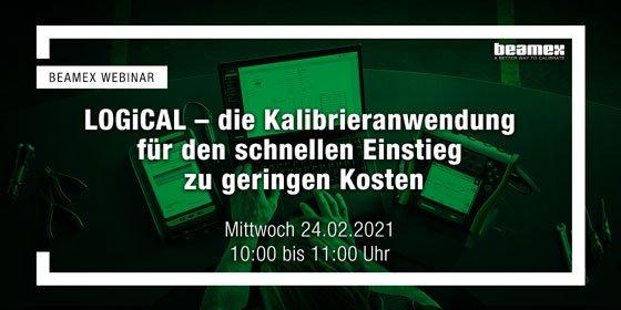 Beamex Webinar zum Thema „LOGiCAL – die Kalibrieranwendung für den schnellen Einstieg zu geringen Kosten“ am 24. Februar 2021