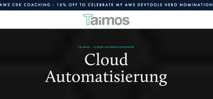 Thorsten Höger von Taimos einer der ersten AWS DevTools Heroes