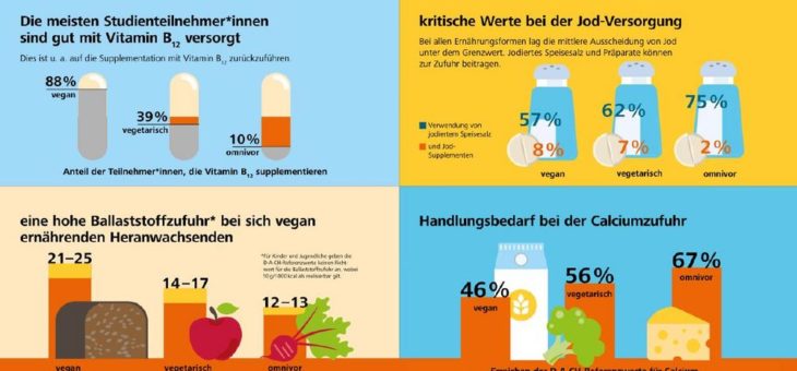 Vegan, vegetarisch, Mischkost: nur geringe Unterschiede in der Nährstoffversorgung bei Kindern und Jugendlichen