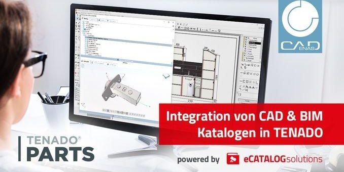 TENADO baut Integration von CAD & BIM Katalogen powered by CADENAS aus