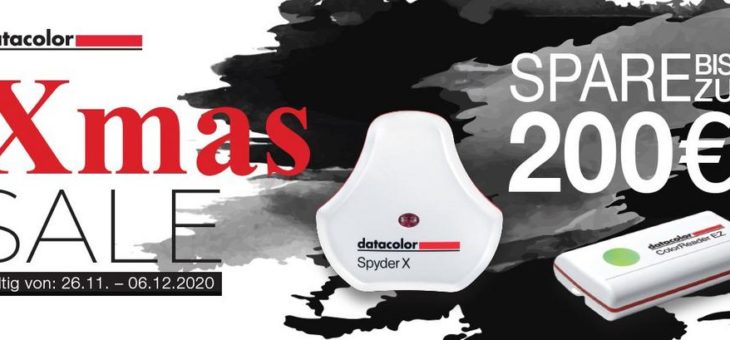 X-Mas-Promotion: Mit den Angeboten von Datacolor vom 26.11. – 06.12.2020 bis zu 200€ sparen