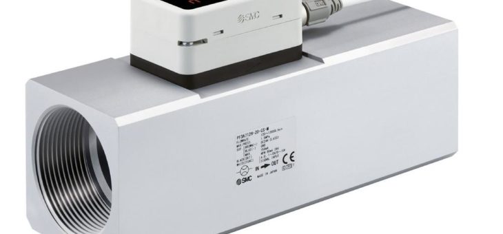 Mehr Effizienz durch Kontrolle: digitaler Durchflussschalter PF3A7H mit IO-Link für hohen Volumenstrom