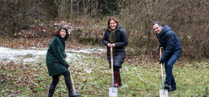 Spatenstich für die neue Löwenanlage