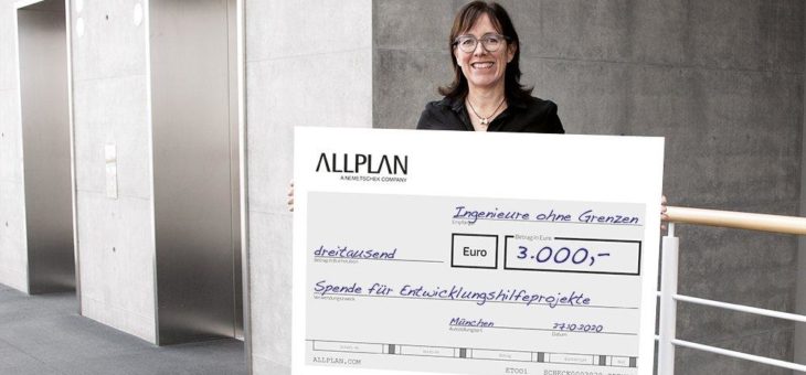 Spende für den guten Zweck: ALLPLAN unterstützt Ingenieure ohne Grenzen