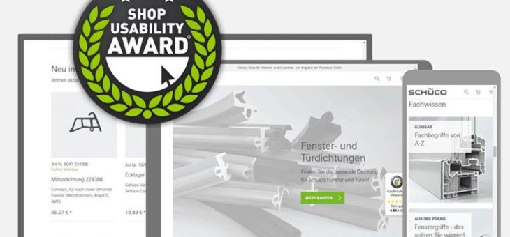 Shop Usability Award 2020 für Schüco