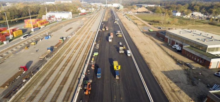 Trotz Corona: Containerterminal-Bau in Osnabrück voll im Zeitplan