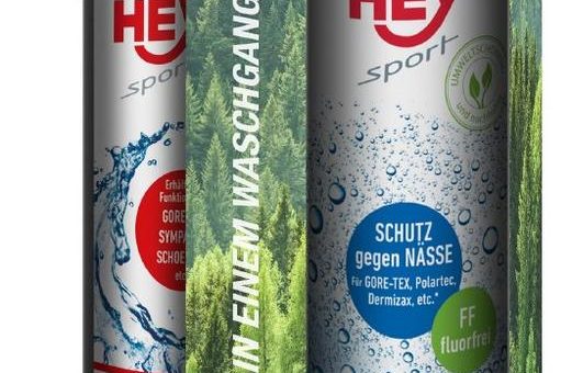 HEY SPORT im Doppelpack: Intelligent reinigen und umweltfreundlich imprägnieren – in einem Waschgang!