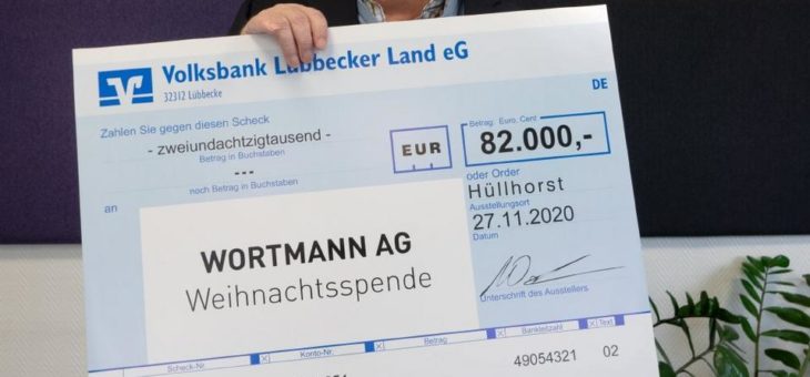 WORTMANN AG spendet 82.000 Euro an wohltätige Organisationen und Kindergärten