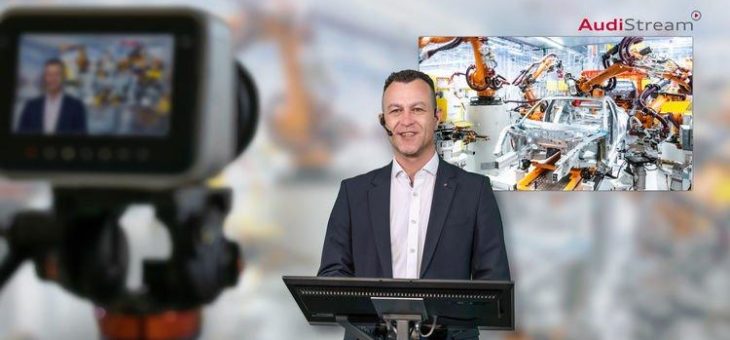 Mit AudiStream den Produktionsstandort Neckarsulm virtuell und interaktiv entdecken