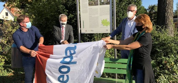 Geo-Naturpark und Stadt Lampertheim: Einweihung des Geopunktes „Frohndhof“ in Lampertheim-Hofheim