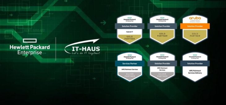Dreifache Gold-Auszeichnung: HPE verleiht den Gold-Partnerstatus in den Kategorien Hybrid IT, Solution Provider und HPE Aruba an IT-HAUS