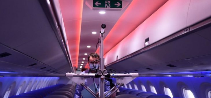 dnata setzt bei Reinigung von Flugzeugkabinen auf modernste UV-Technologie aus der Schweiz