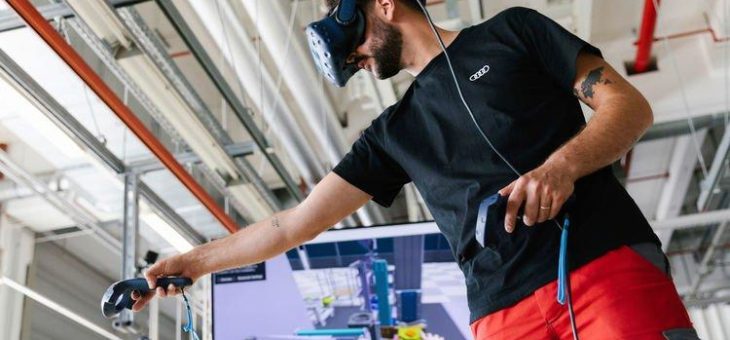 Virtual Reality und 3D-Scans:  Die digital geplante Fertigung des Audi e-tron GT