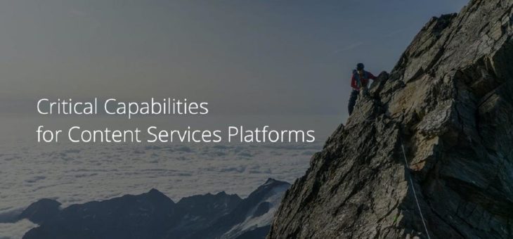 M-Files schneidet im Critical Capabilities Report for Content Services Platforms 2020 von Gartner hervorragend ab