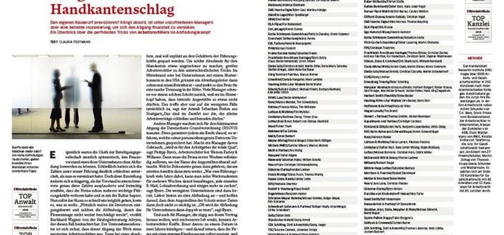 Bietmann laut Wirtschaftswoche unter den 50 Top-Kanzleien für Arbeitsrecht in Deutschland