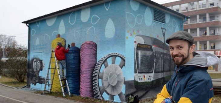 Textile Motive: Die 50. Graffiti-Station der swa steht an der Prinzstraße