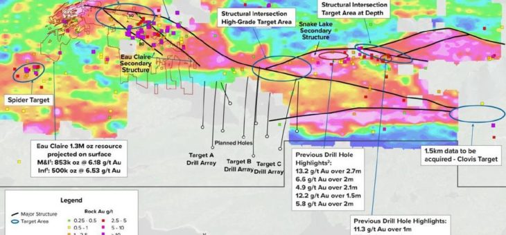 Fury gibt Update zum Eau Claire-Bohrprogramm bekannt und  skizziert Explorationspläne für 2021
