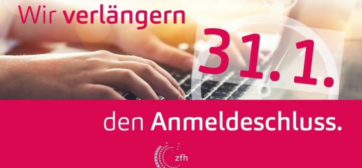 Anmeldung zum Fernstudium jetzt noch bis zum 31. Januar möglich