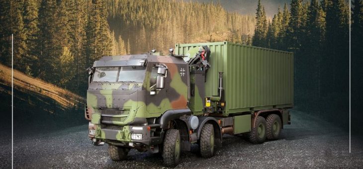 Iveco Defence Vehicles liefert die 3. Generation der geschützten militärischen GTF-8×8 (ZLK 15 t)-Lkw an die Bundeswehr