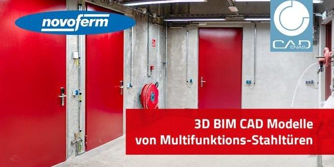 3D BIM Katalog für Multifunktions-Stahltüren öffnet Novoferm Tür und Tor zur Digitalisierung