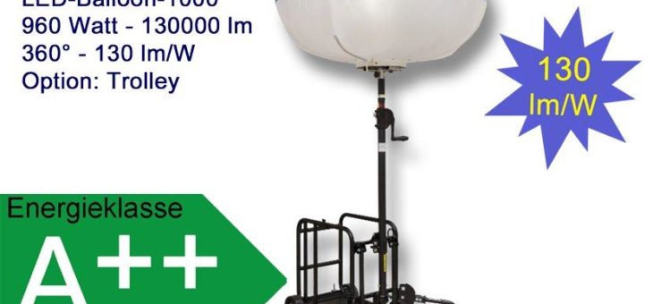 METOLIGHT LED-Ballon-Leuchten  – Praktische, sehr helle und energiesparende Leuchten