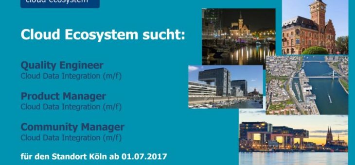 Cloud Ecosystem sucht Verstärkung für die Entwicklung einer „Cloud Integration Platform“