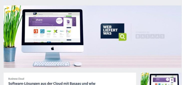 wlw (wer liefert was) bietet Cloud-Anwendungen in Kooperation mit der German Businesscloud an