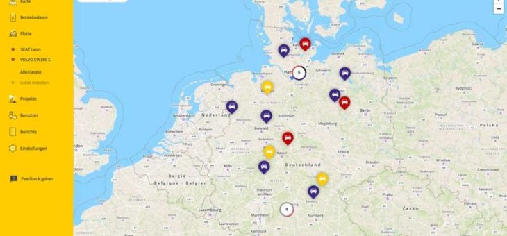 Baugeräte mit 123fleet effizient und transparent verwalten