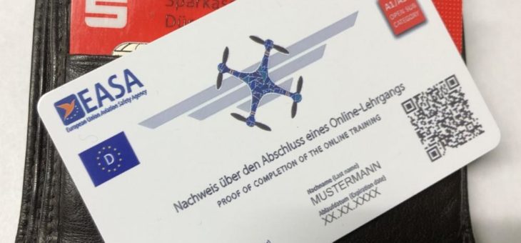 EU-Drohnenführerscheine im Scheckkarten-Format