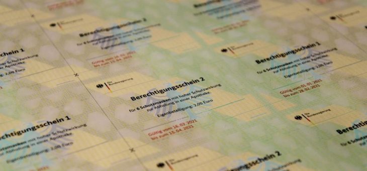 Coupons für FFP2-Masken: Bundesdruckerei schließt Druck und Versand vorzeitig ab