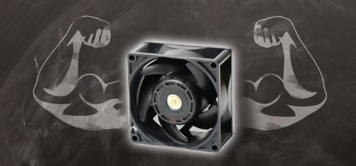 Neuer Lüfter 80 x 80 x 38 mm, ein „Kraftprotz“